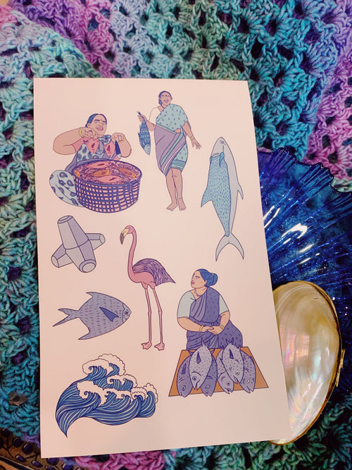 Koli Fisherman Sticker Pack